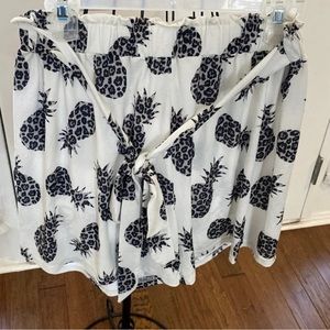 Simply Southern Women Ladies Shorts Tie off White Black Cheetah Pineapple L-XL